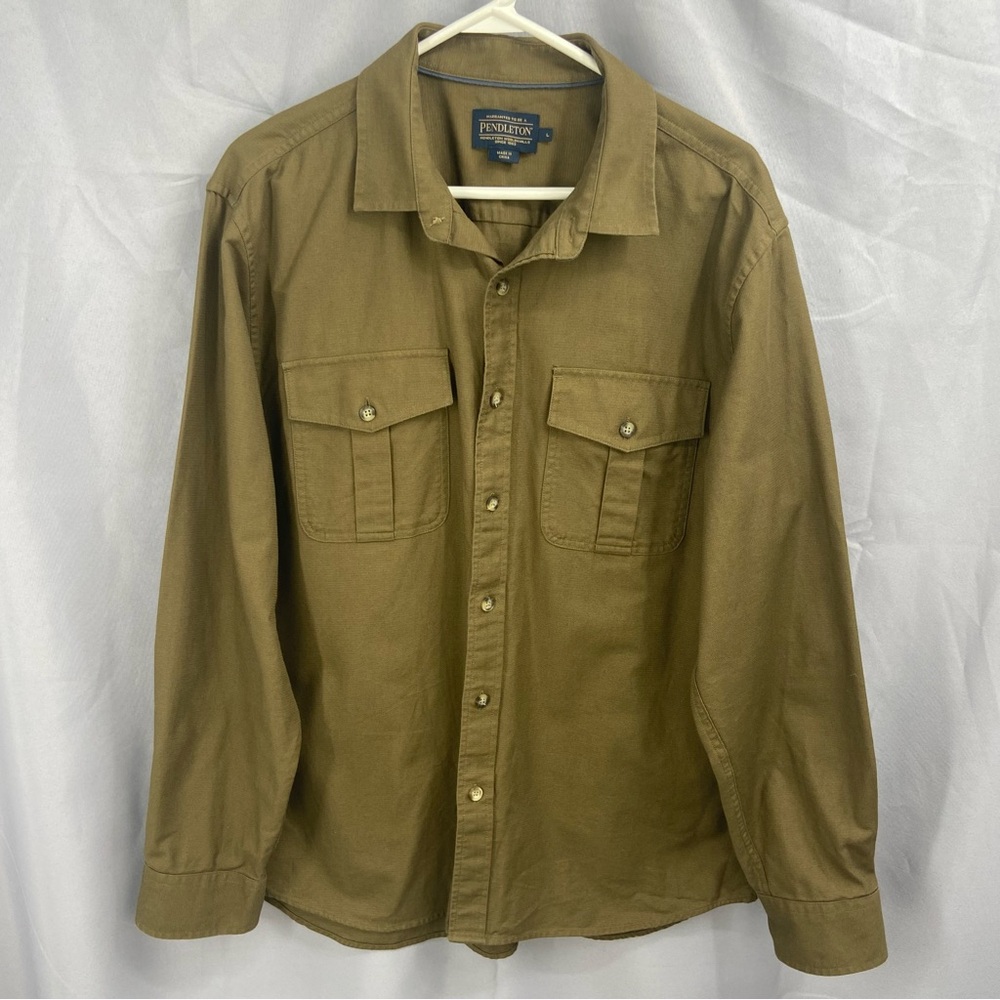 Pendleton Rogue Long Sleeve Button Down Shirt in Rugged Cotton Size Large